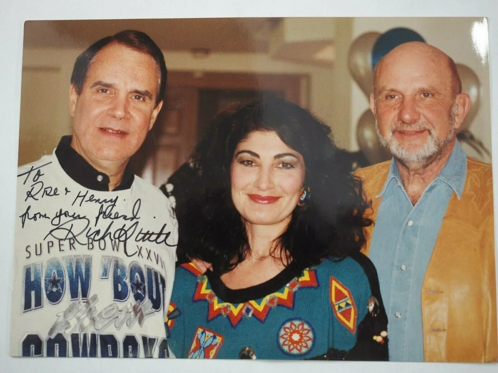 Rich Little — Rich Little Hand Signed Autograph to Debbie Reynolds Casino Manager 5"x 7", изображение 2