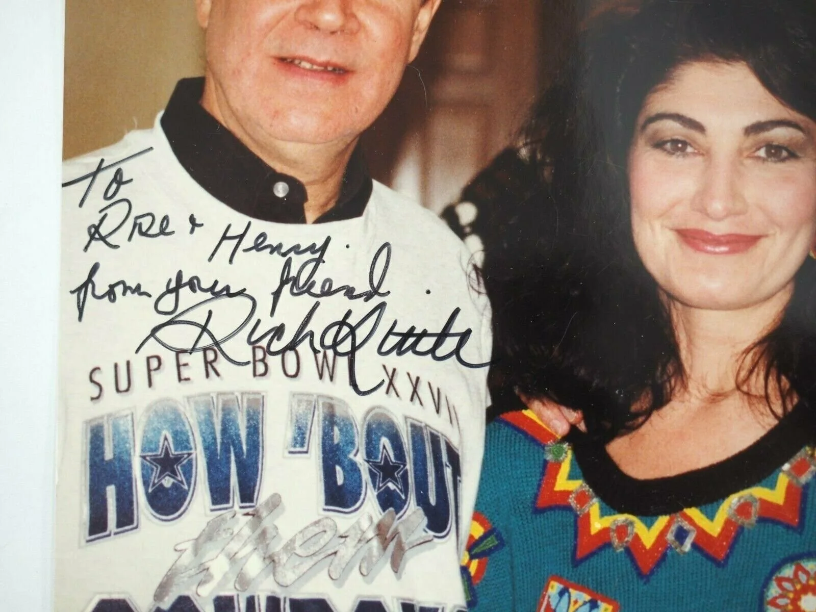 Rich Little — Rich Little Hand Signed Autograph to Debbie Reynolds Casino Manager 5"x 7", изображение 3