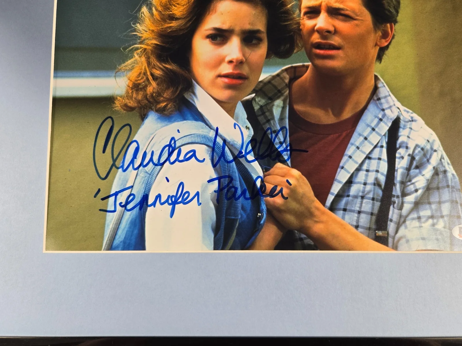 Back to the Future Claudia Wells Signed Photo Framed Display 16x20 BECKETT, image 2