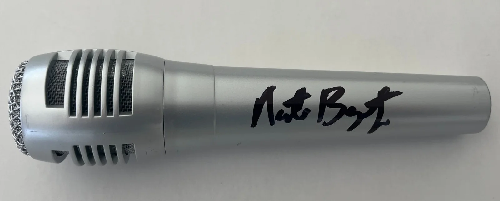 NATE BARGATZE SIGNED AUTOGRAPH MICROPHONE w/EXACT VIDEO PROOF & BECKETT BAS COA, image 3
