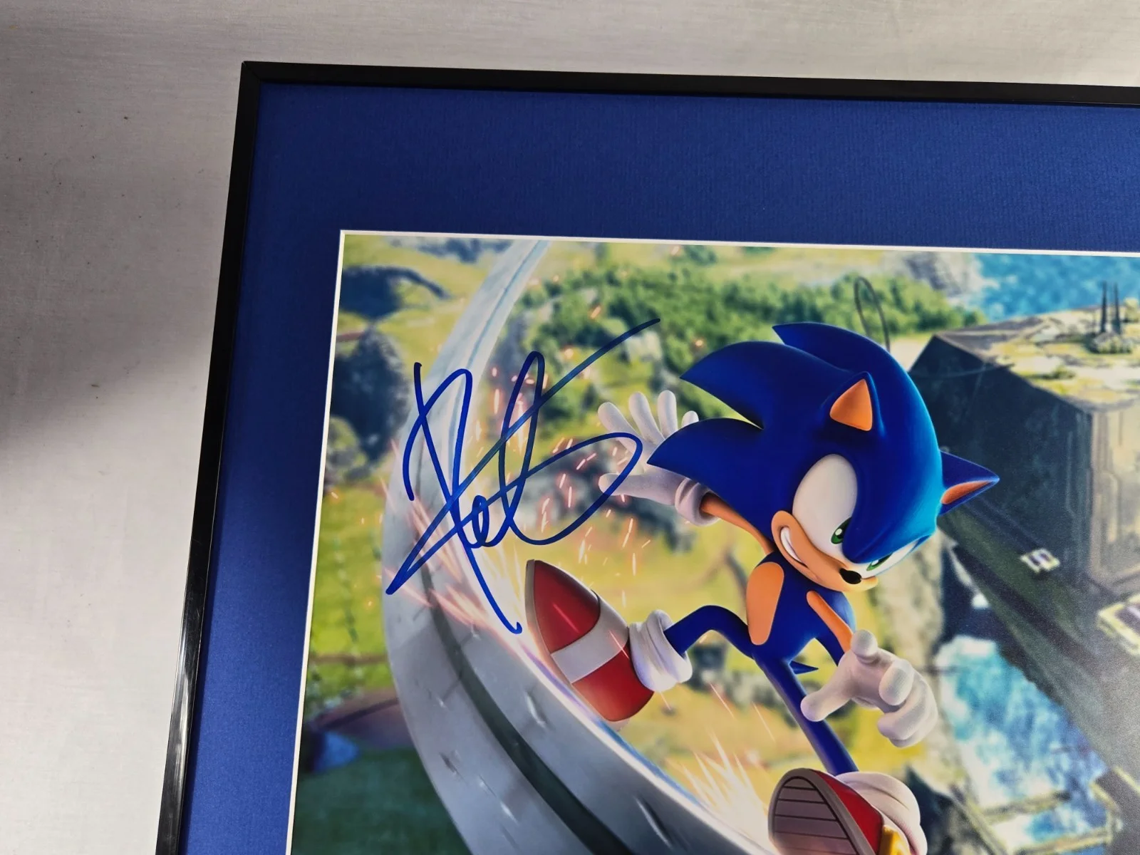 Sonic Hedgehog Roger Craig Smith Signed Photo Display Framed 16x20 JSA, image 2