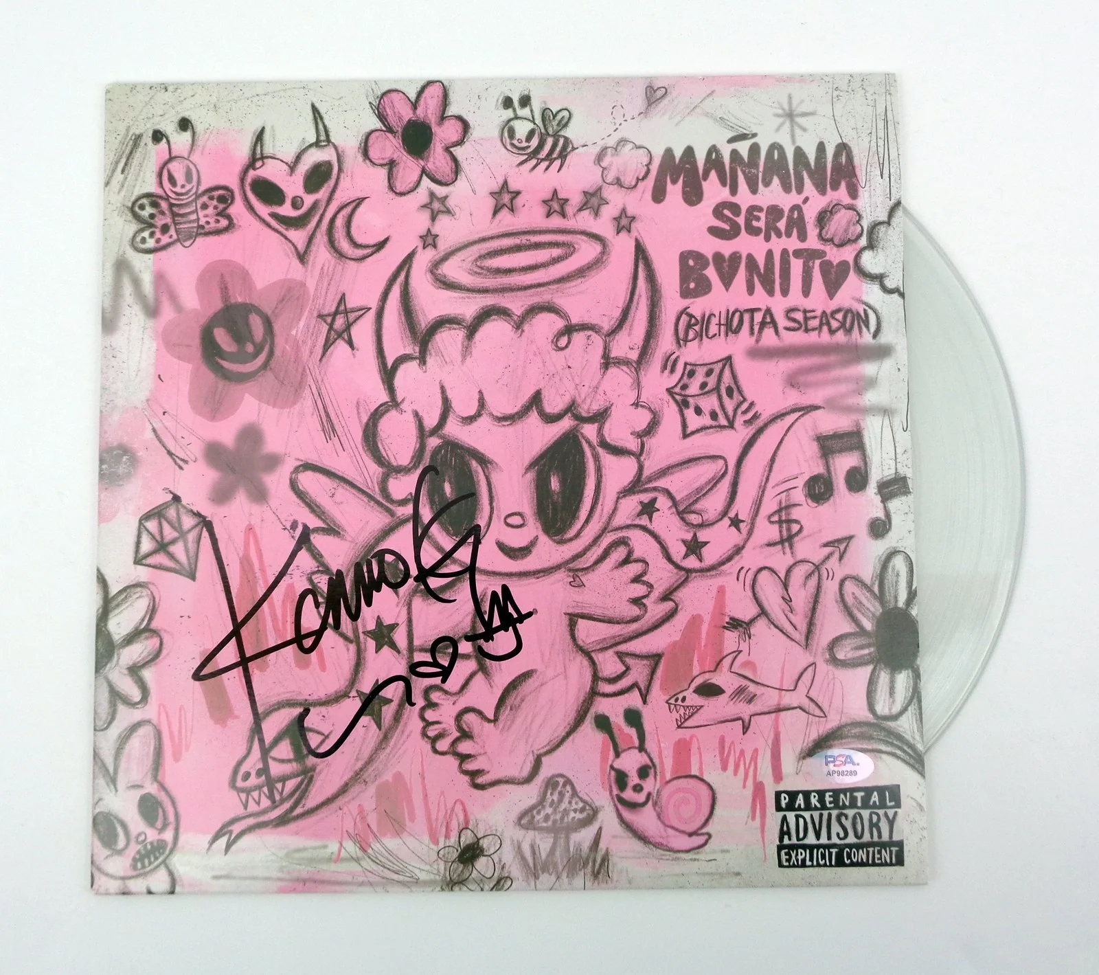 Karol G — Karol G Signed Autograph Manana Sera Bonito Vinyl Record Album PSA/DNA COA