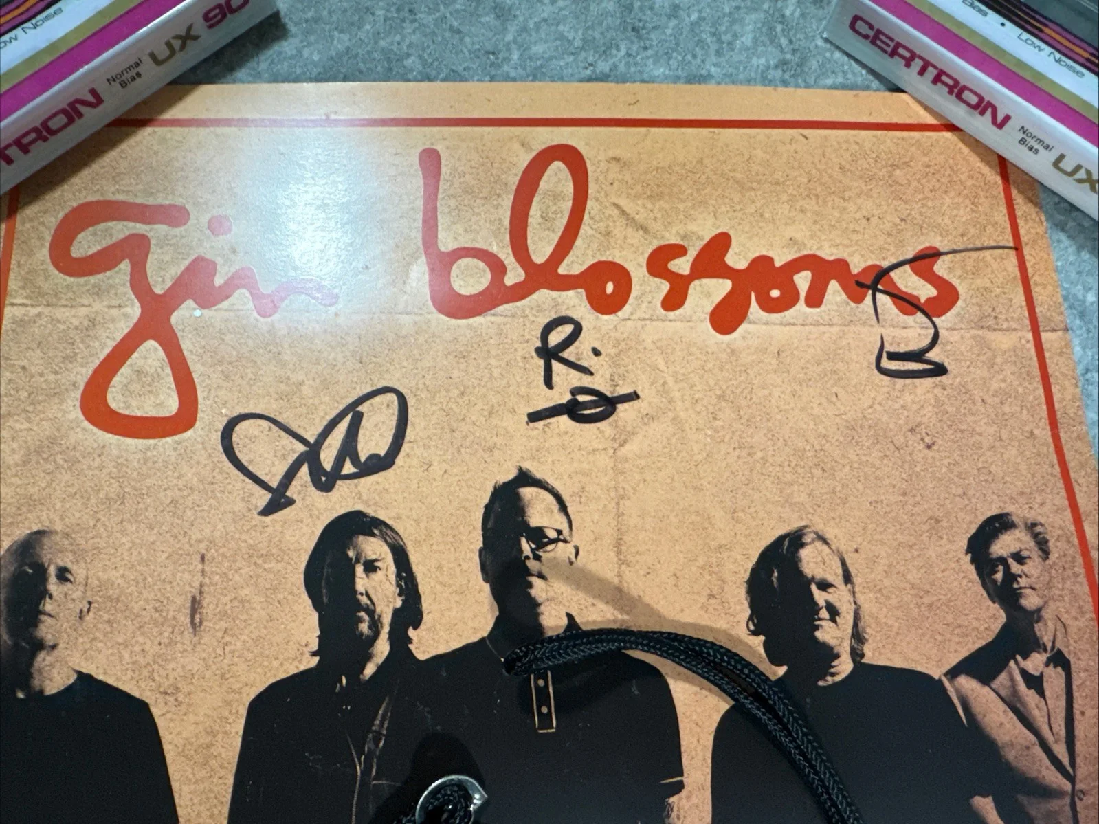 Gin Blossoms band Signed 11x17 poster - 30 Miserable Years W/ VIP Pass Lanyard, изображение 2