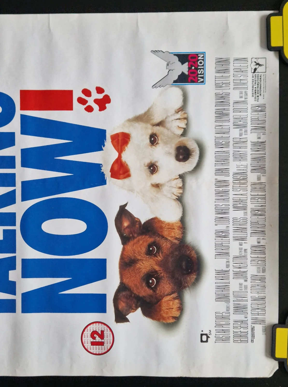 Look Who's Talking Now! 1993 VHS Video Store Promo Poster – A2, изображение 3