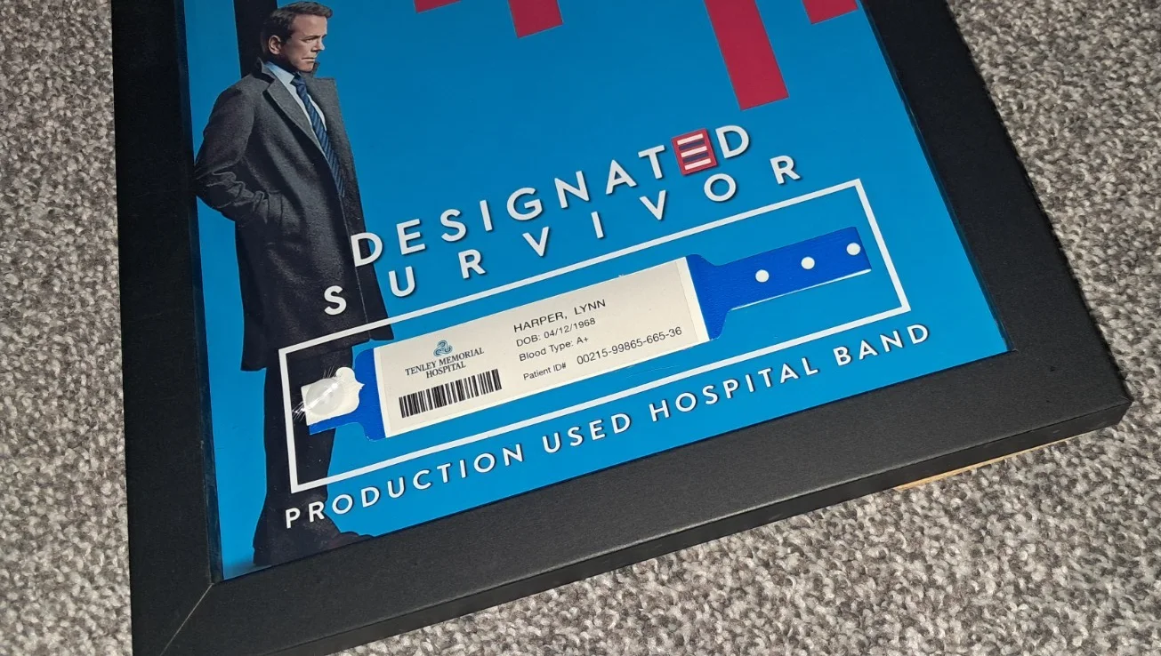 Designated Survivor (2016) - Production Used Hospital Band Prop - A4 Display, image 3