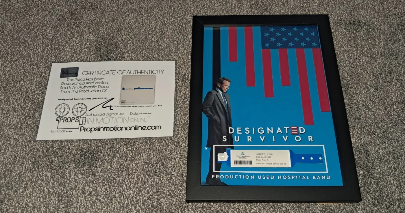 Designated Survivor (2016) - Production Used Hospital Band Prop - A4 Display, image 5