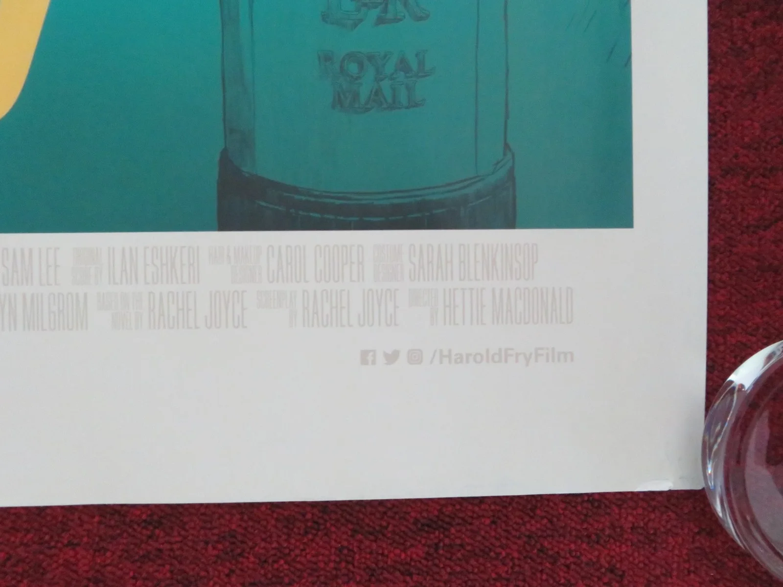 THE UNLIKELY PILGRIMAGE OF HAROLD FRY UK QUAD ROLLED POSTER JIM BROADBENT 2023, изображение 5