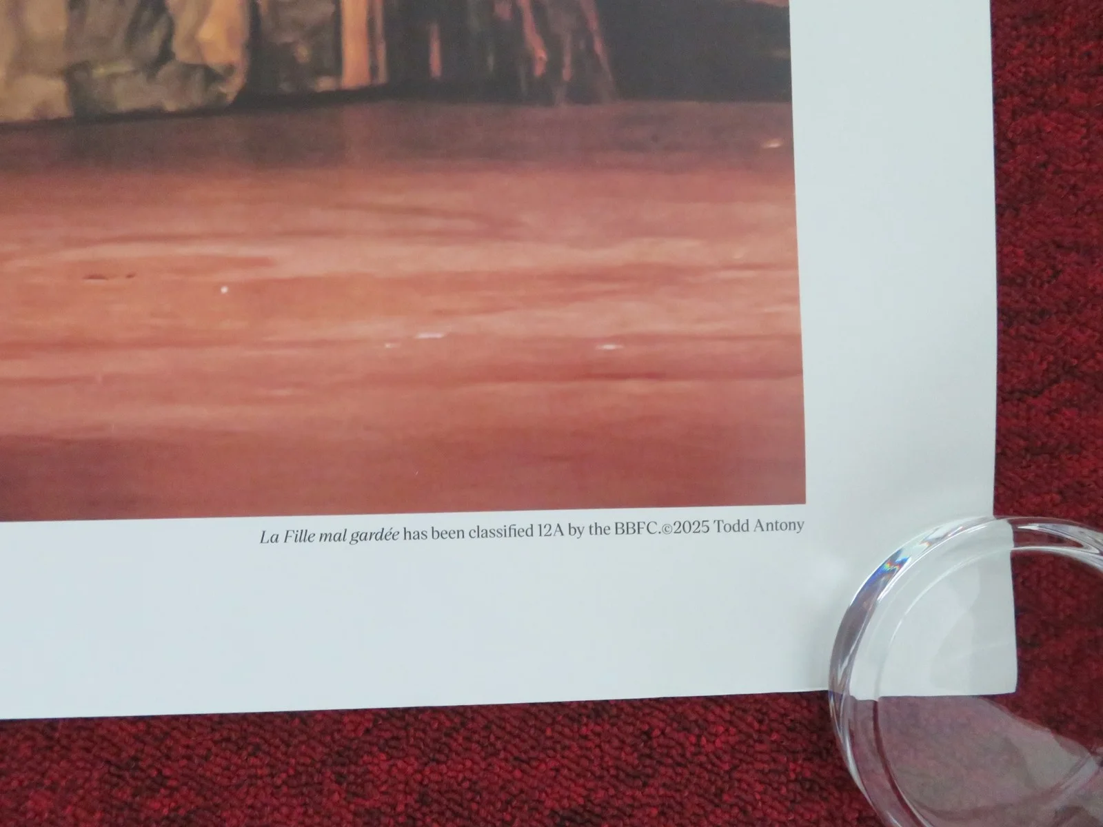 LA FILLE MAL GARDEE UK QUAD ROLLED POSTER ROYAL BALLET & OPERA F. HAYWARD 2025, изображение 5