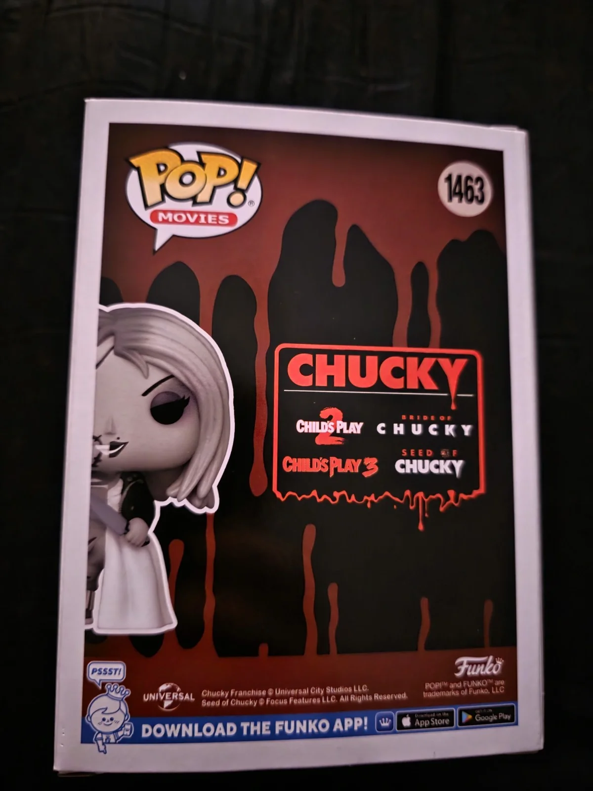 Brad dourif signed chucky funko pop special edition ACOA, image 3