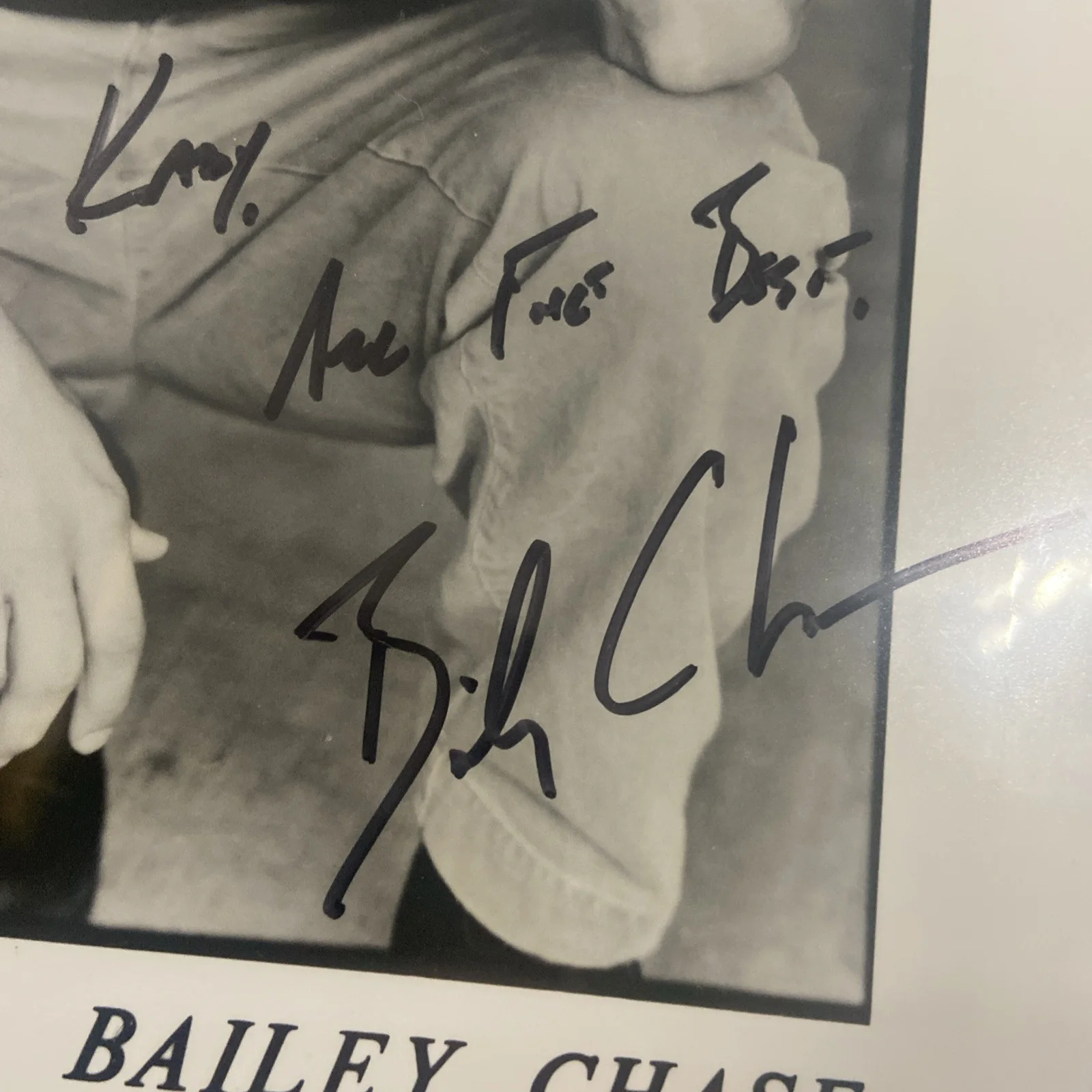 Bailey Chase — Bailey Chase signed 24 Legacy 8x10 photo autographed b&w hot dude, image 2