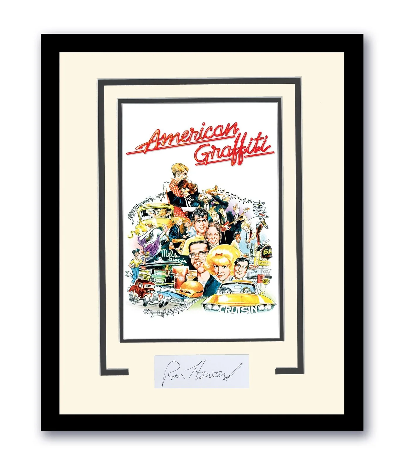 Ron Howard — American Graffiti Ron Howard Autographed 11x14 Framed Photo 60s California ACOA