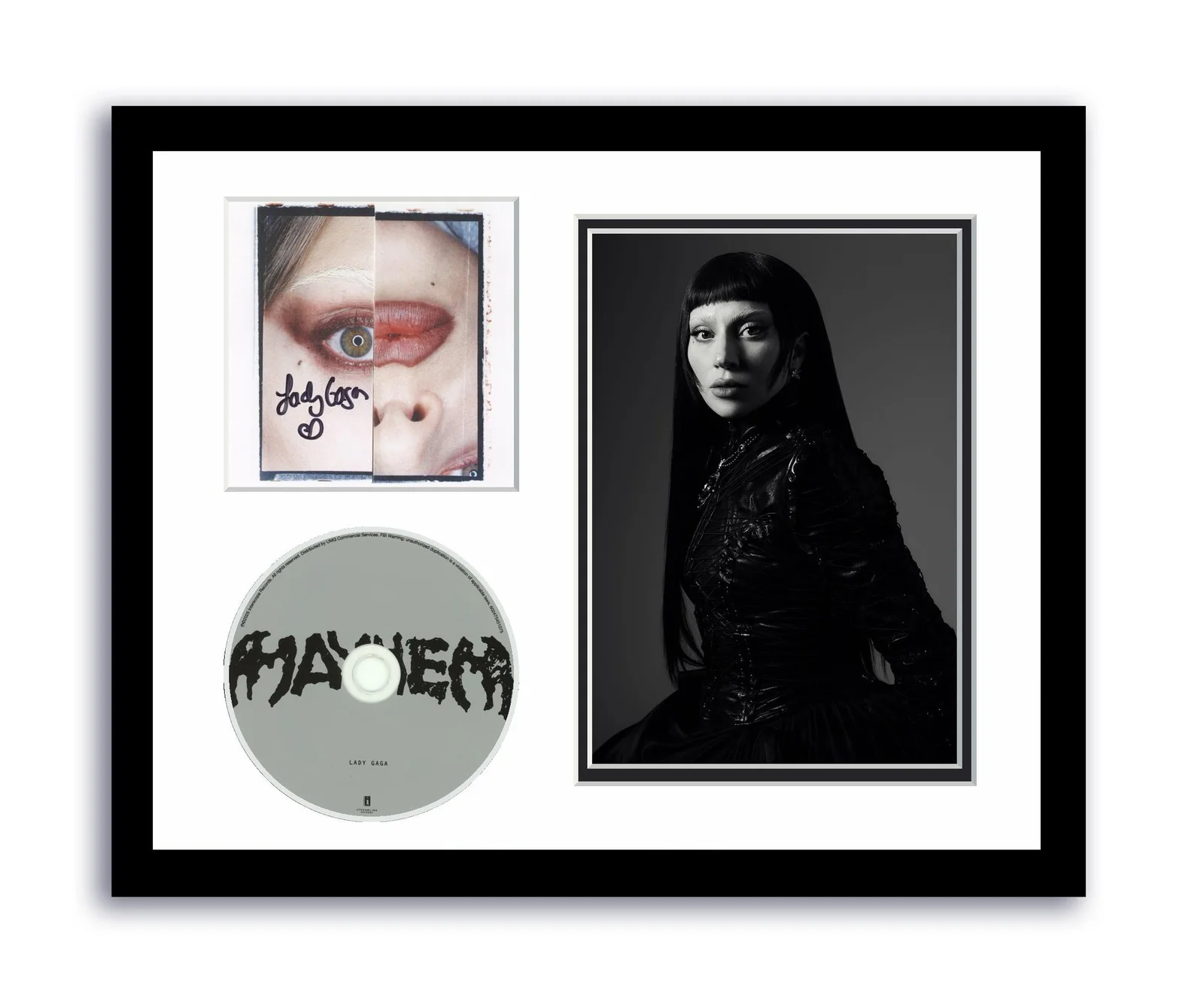 Lady Gaga — Lady Gaga Autographed Signed 11x14 Custom Framed CD Photo Mayhem ACOA