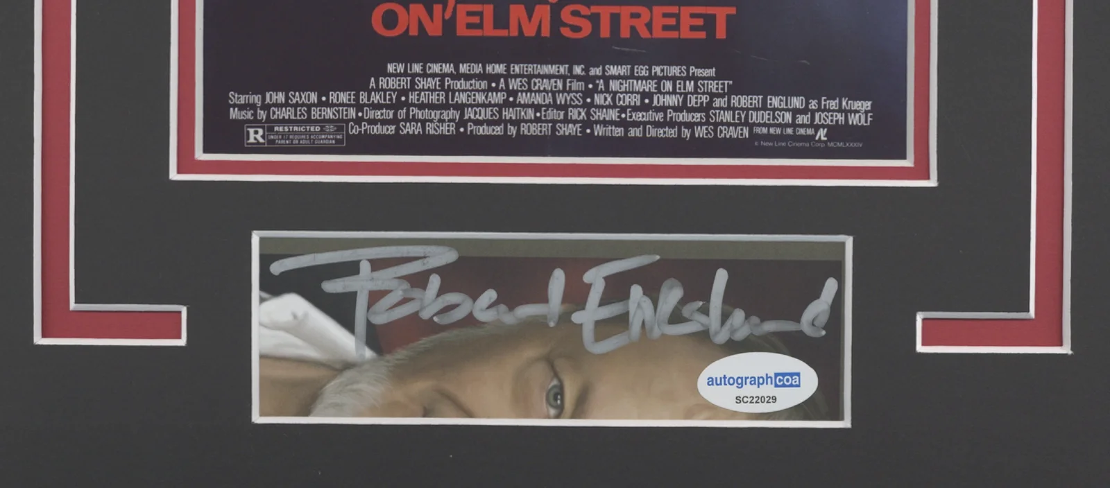 Robert Englund — Nightmare on Elm Street Robert Englund Autographed 11x14 Framed Photo ACOA, image 2