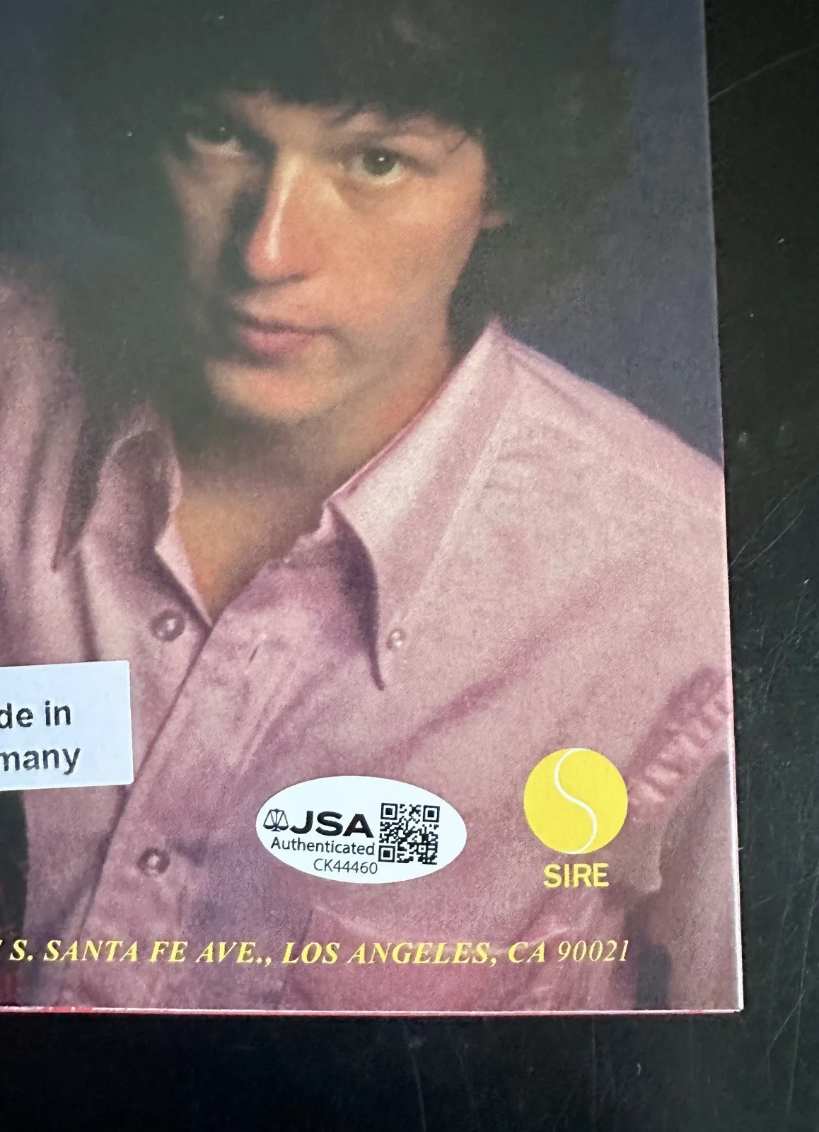JERRY HARRISON SIGNED TALKING HEADS: 77’ VINYL RECORD ALBUM LP JSA COA, изображение 5