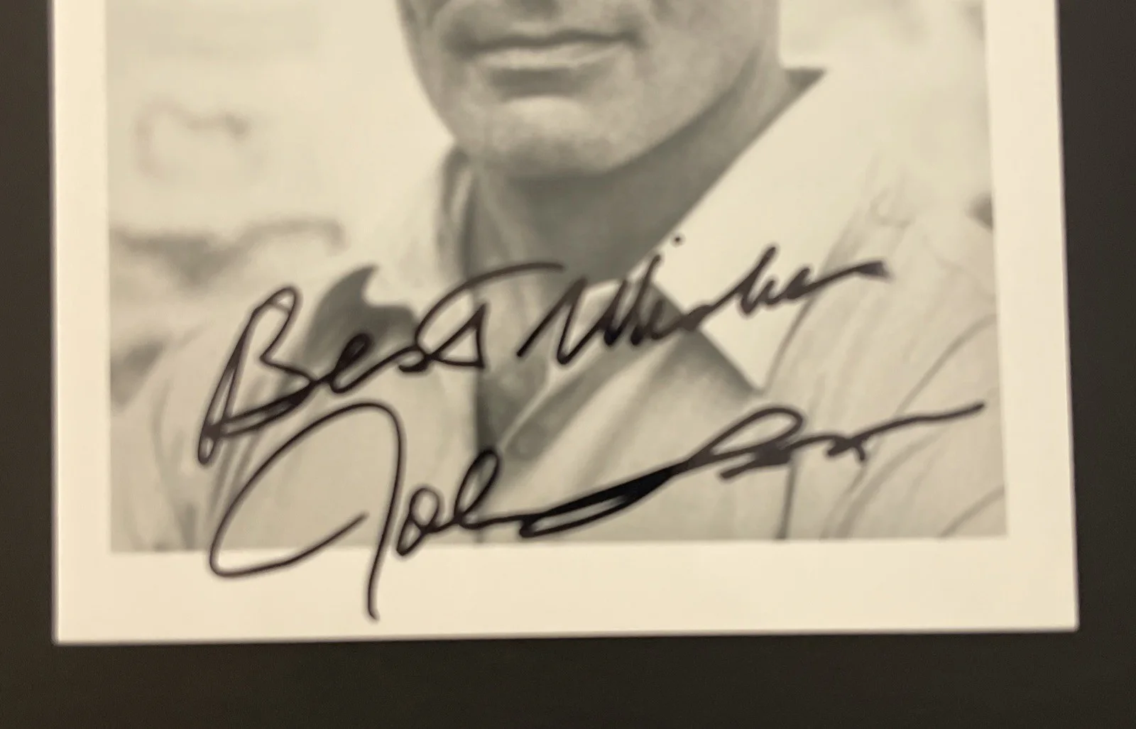 JOHN SAXON, Six Million Dollar Man: Hand Signed Celebrity Photo 4 x 5”/ KSK, изображение 2