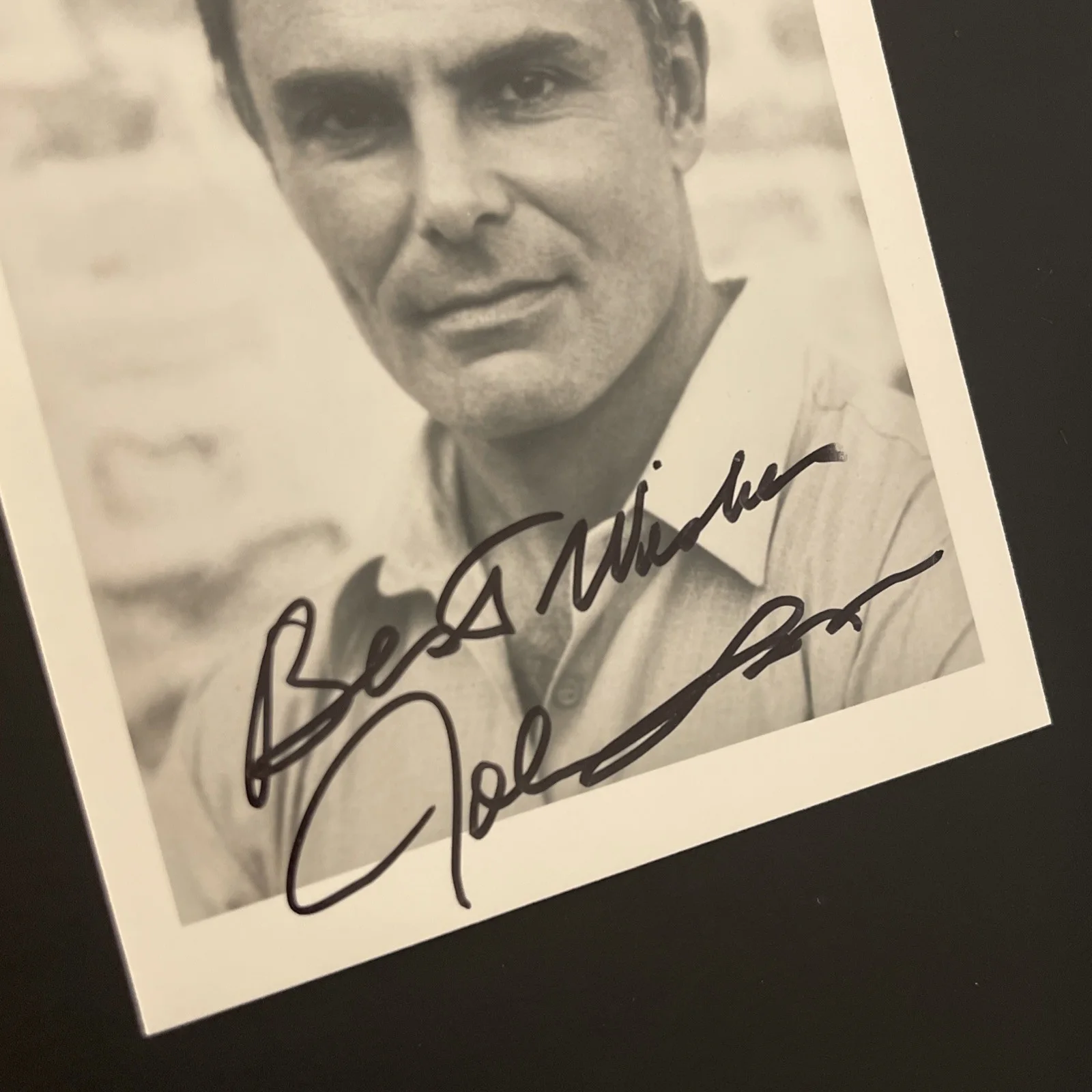 JOHN SAXON, Six Million Dollar Man: Hand Signed Celebrity Photo 4 x 5”/ KSK, изображение 4