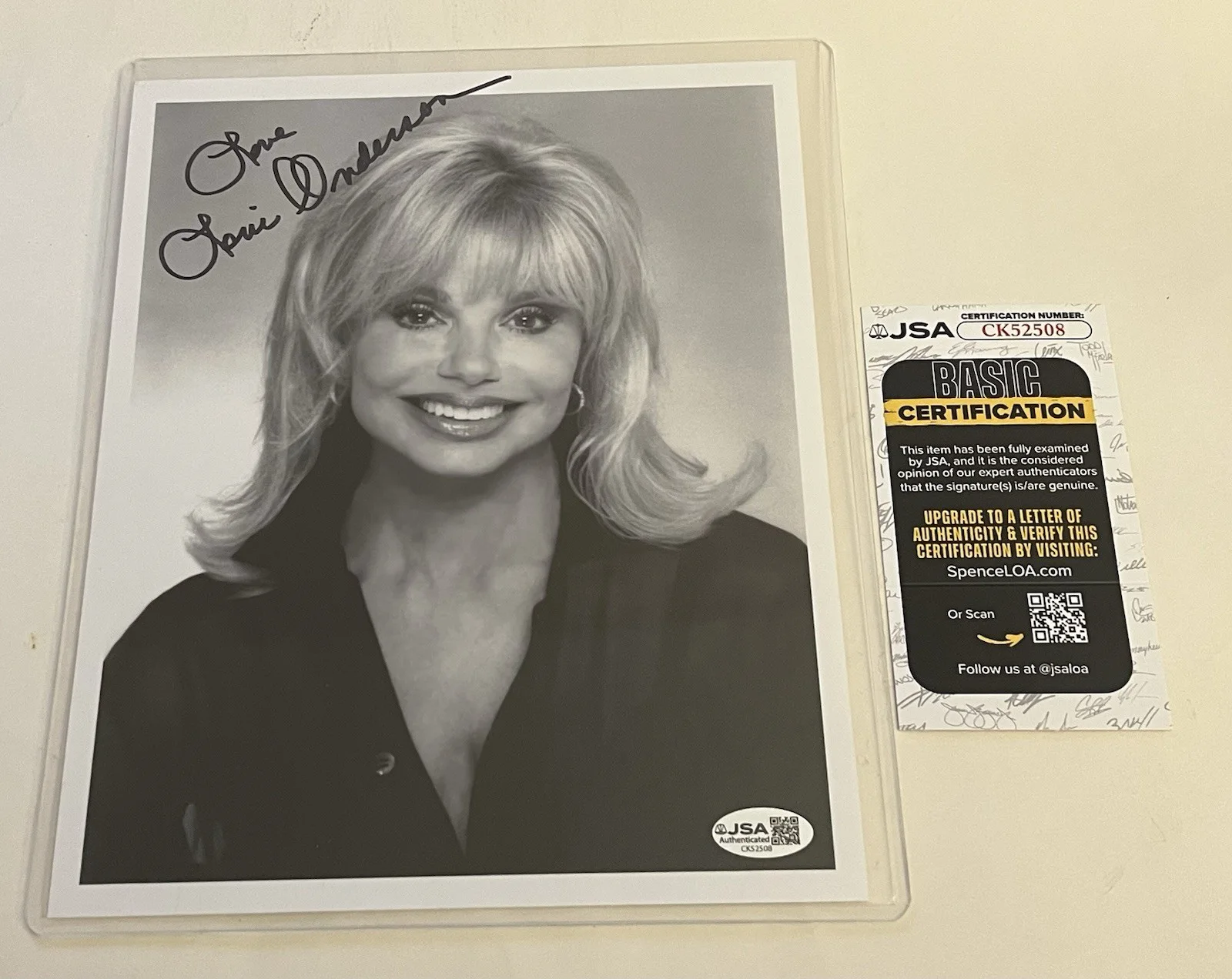 Loni Anderson — LONI ANDERSON SIGNED 8x10 PHOTO JSA AUTHENTICATION WITH COA WKRP RIP, image 4