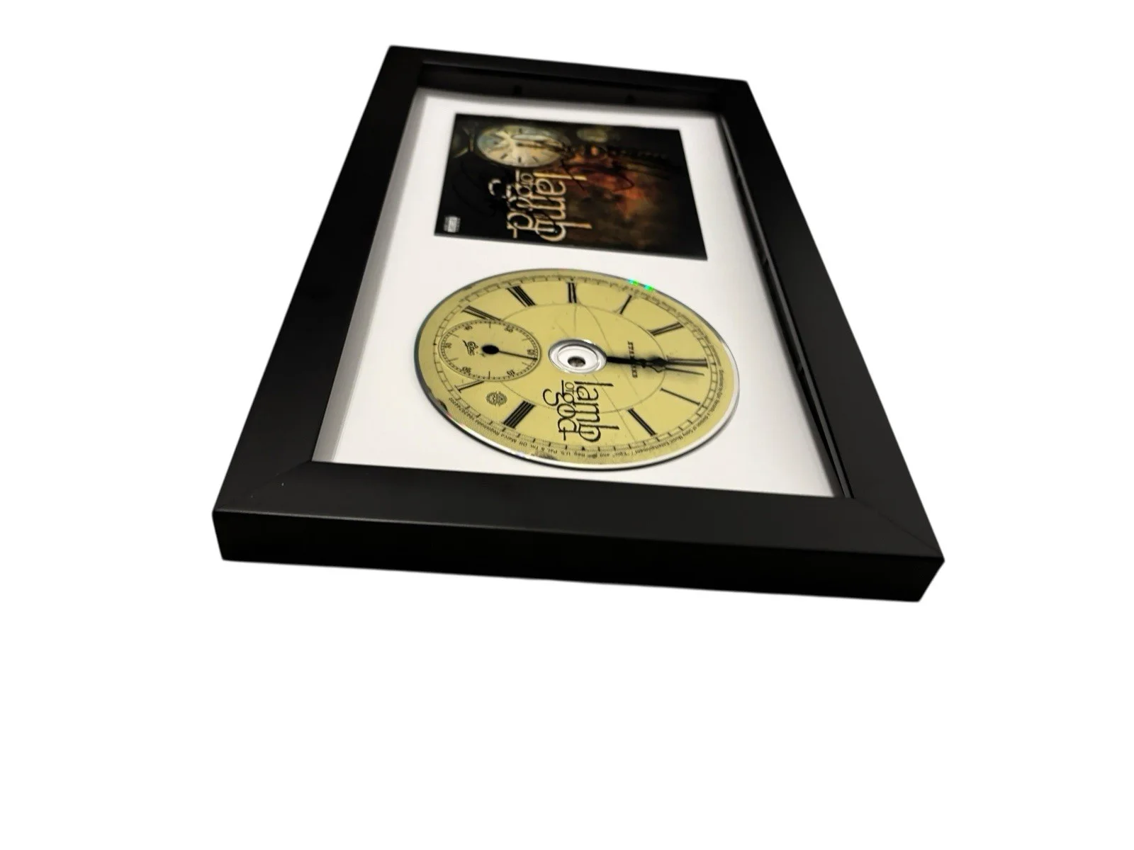 LAMB OF GOD SIGNED AUTOGRAPH x3 SELF TITLED FRAMED CD RANDY +2 w/ PROOF JSA COA, image 5