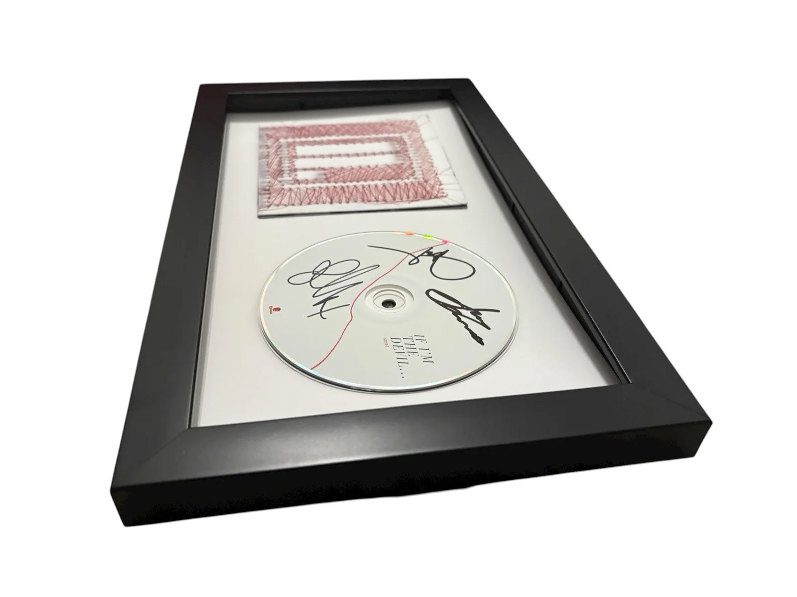 LETLIVE. SIGNED AUTOGRAPH IF I’M THE DEVIL FRAMED CD JASON +2 w/ PROOF JSA COA, image 5