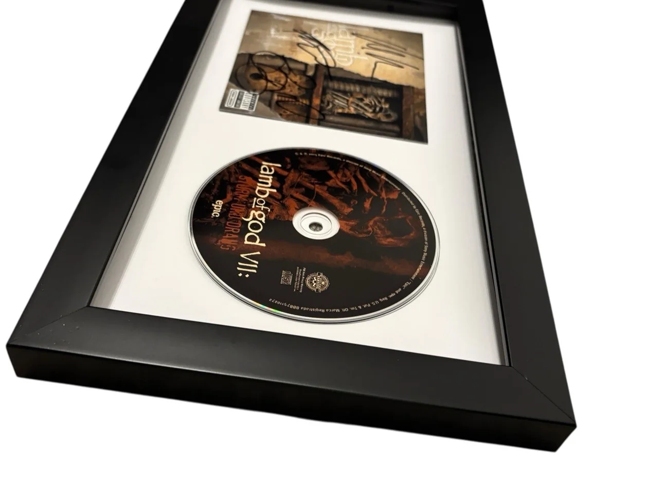 LAMB OF GOD SIGNED AUTOGRAPH x3 VII: STURM UND DRANG FRAMED CD RANDY +2 JSA COA, изображение 5