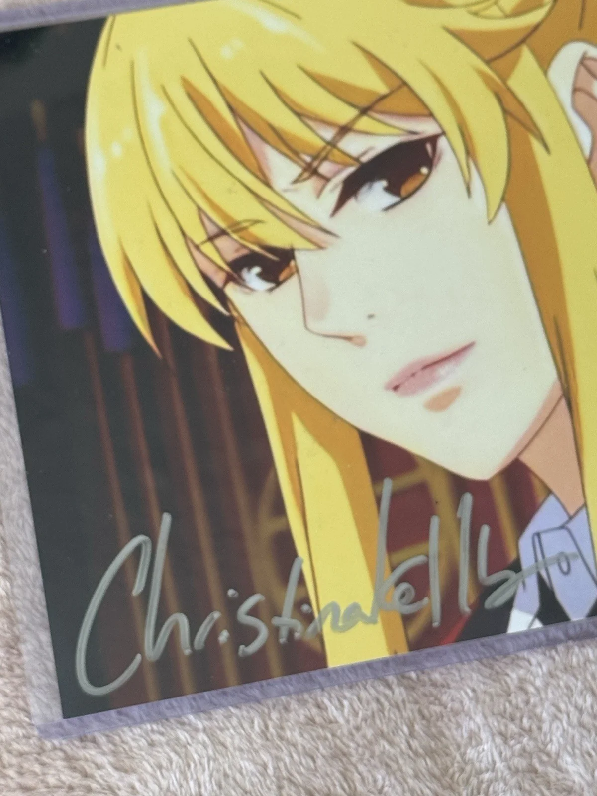 Kakegurui Mary Saotome Autographed Photo by Christina Kelly w/ Authentication, image 2