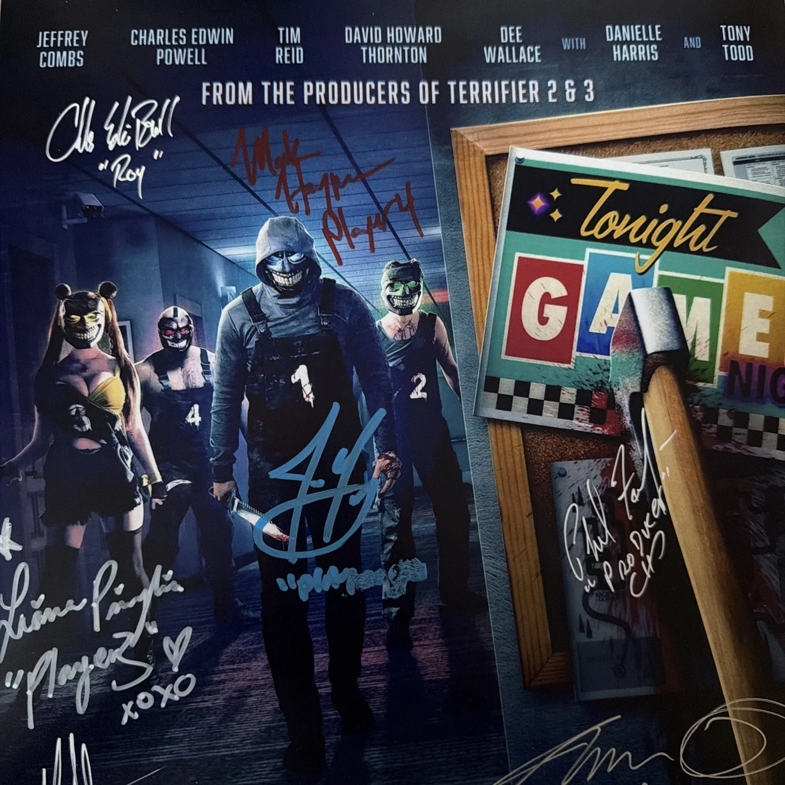 Stream cast signed By 7 11x14 JSA Signed Jason Leavy Michael Leavy Terrifier, image 2
