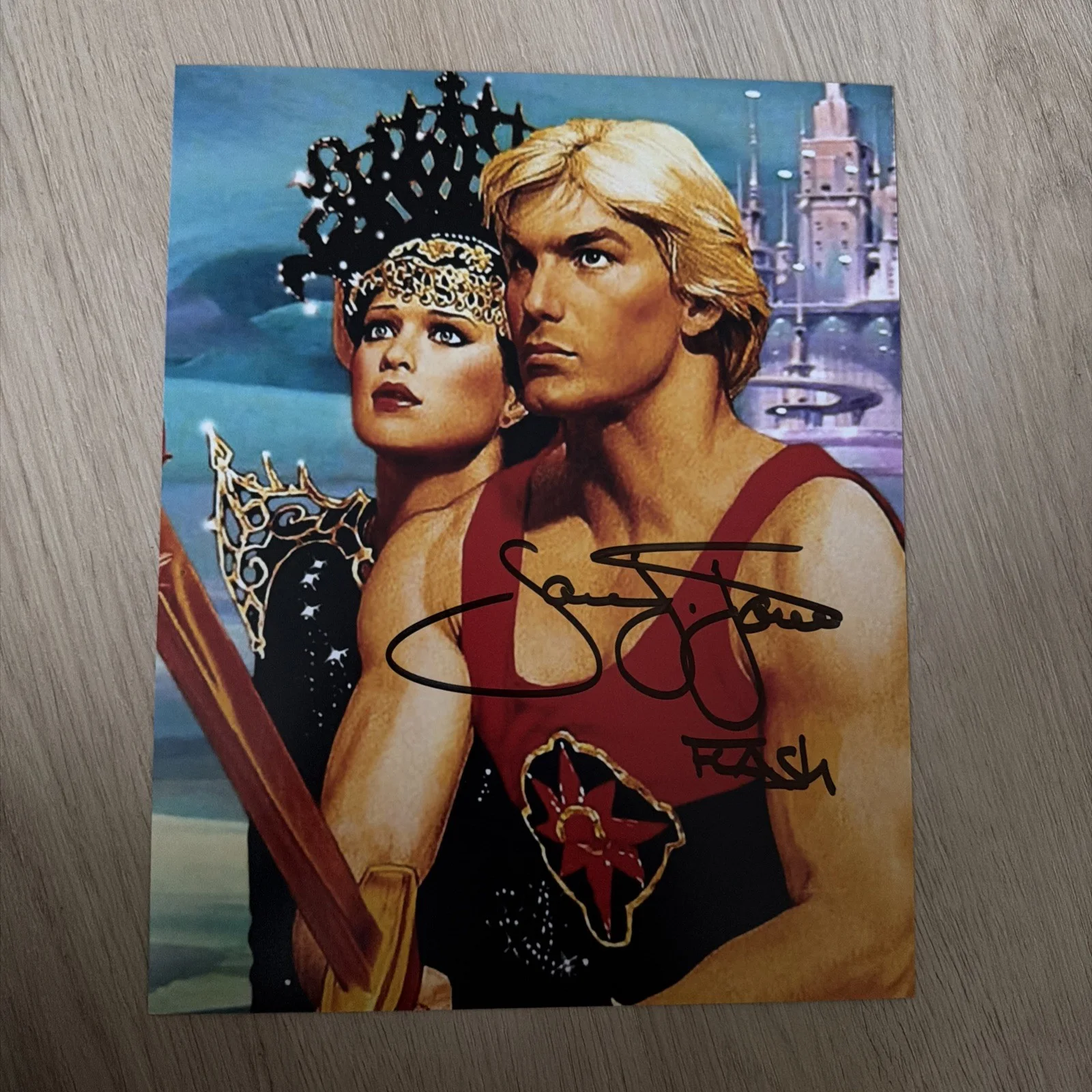 Sam Jones signed Flash Gordon 8x10 Autograph Good Condition, image 2