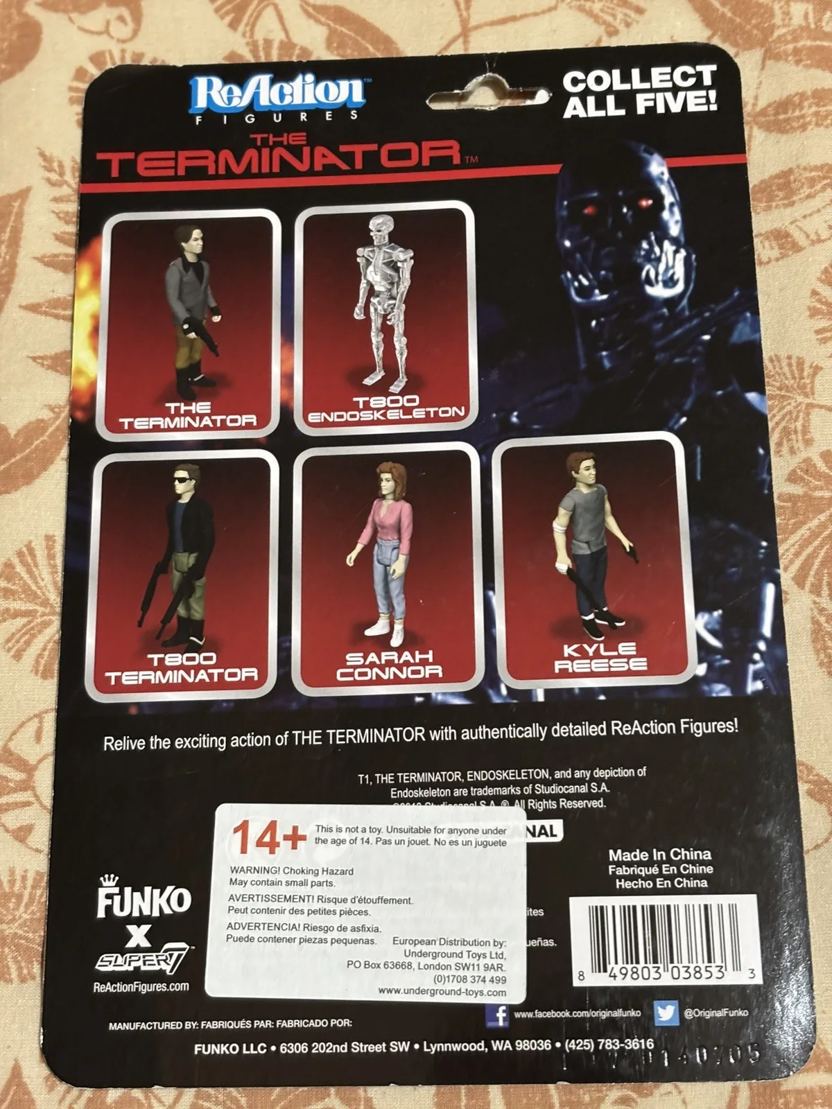 MICHAEL BIEHN Signed The Terminator Kyle Reese ReAction Autograph Funko Figure, image 2