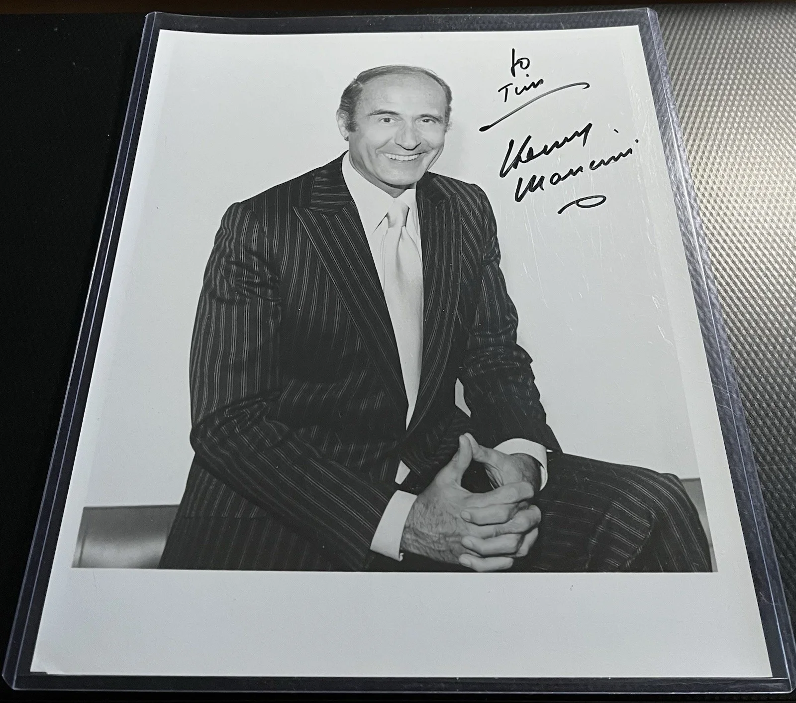Henry Mancini — Henry Mancini Legendary Composer & Artist Autopen Signed 8x10 Top Loader & COA, image 3