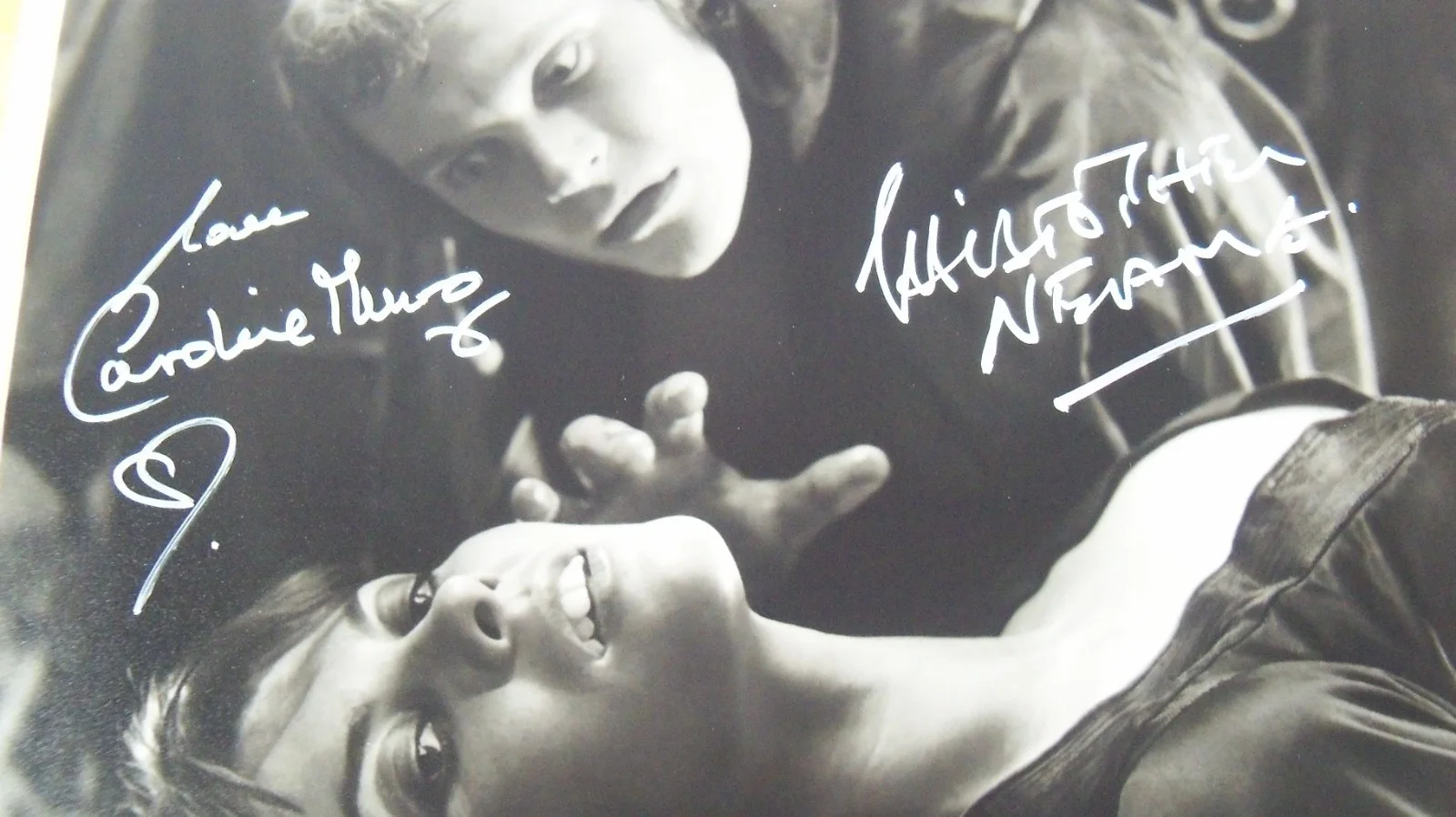 Caroline Munro, Christopher Neame — Dracula A.D. 1972 signed photo by Caroline Munro and Christopher Neame COA, image 2
