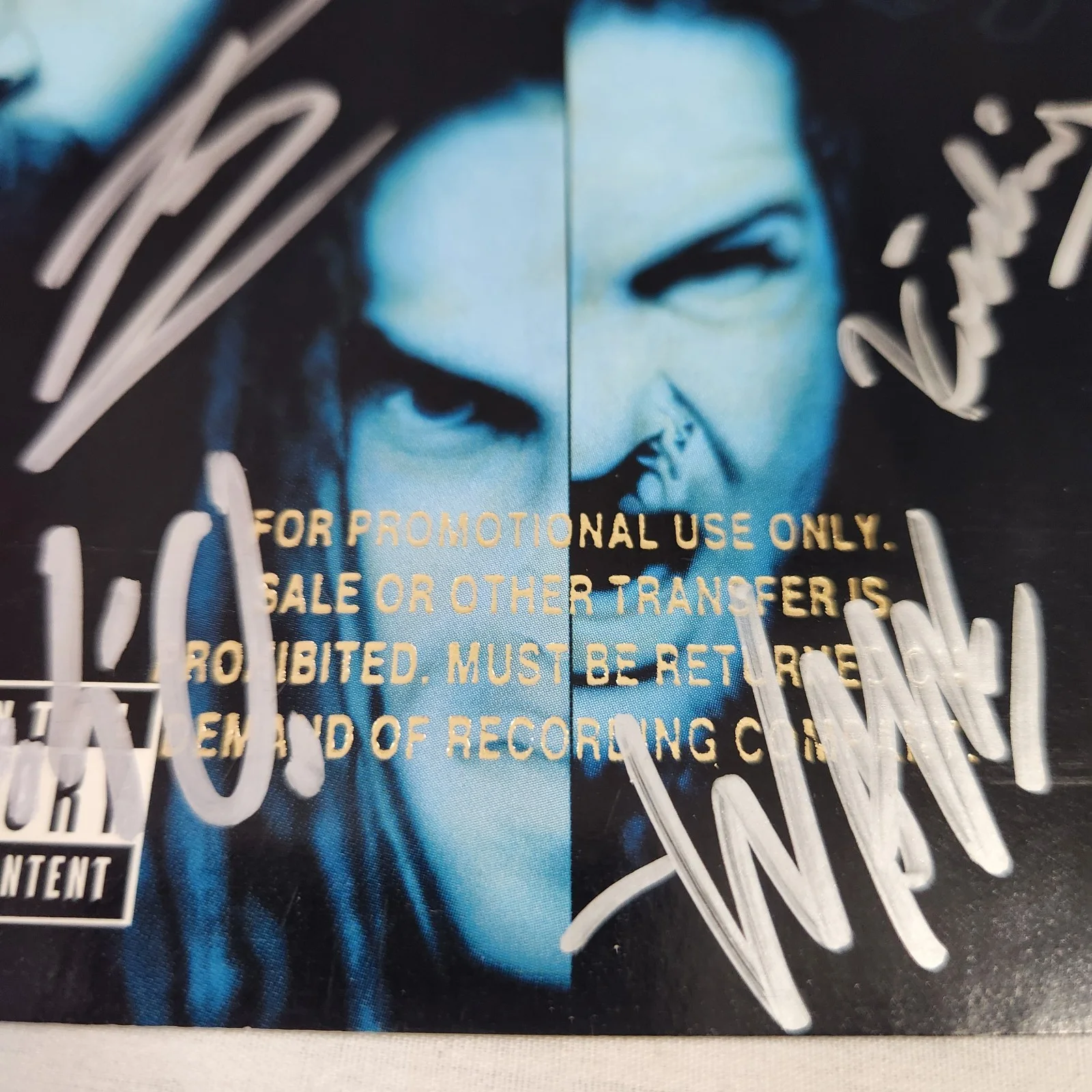 Wayne Static Niko — Wayne Static SIGNED Autograph x 4 Full Band PROMO CD Static-X : Start a War, image 4