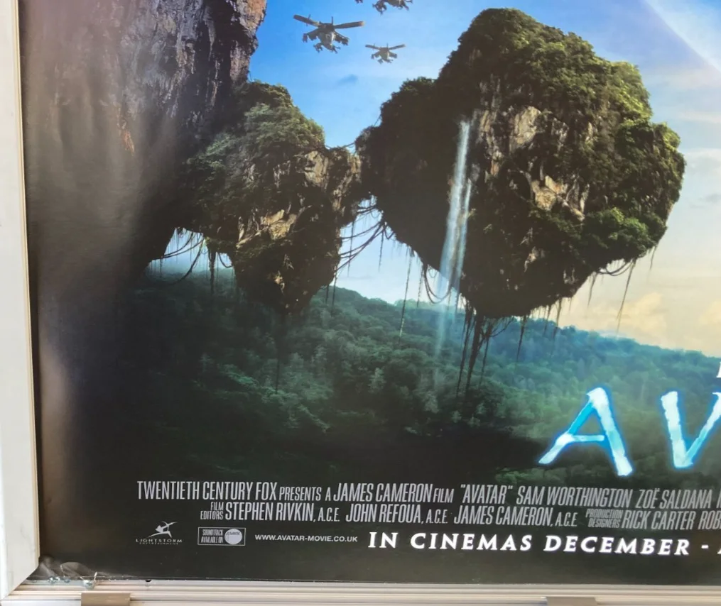 Cinema Poster: AVATAR 2009 (Quad) Sam Worthington Sigourney Weaver Zoe Saldana, изображение 3