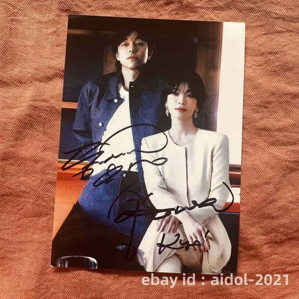 Tantara Gong Yoo Song Hye Kyo Autographed Signed Photo K-POP 5*7 2026, изображение 3