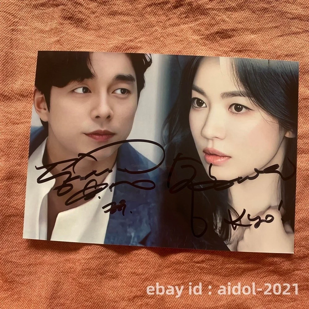 Tantara Gong Yoo Song Hye Kyo Autographed Signed Photo K-POP 5*7 2026, изображение 4
