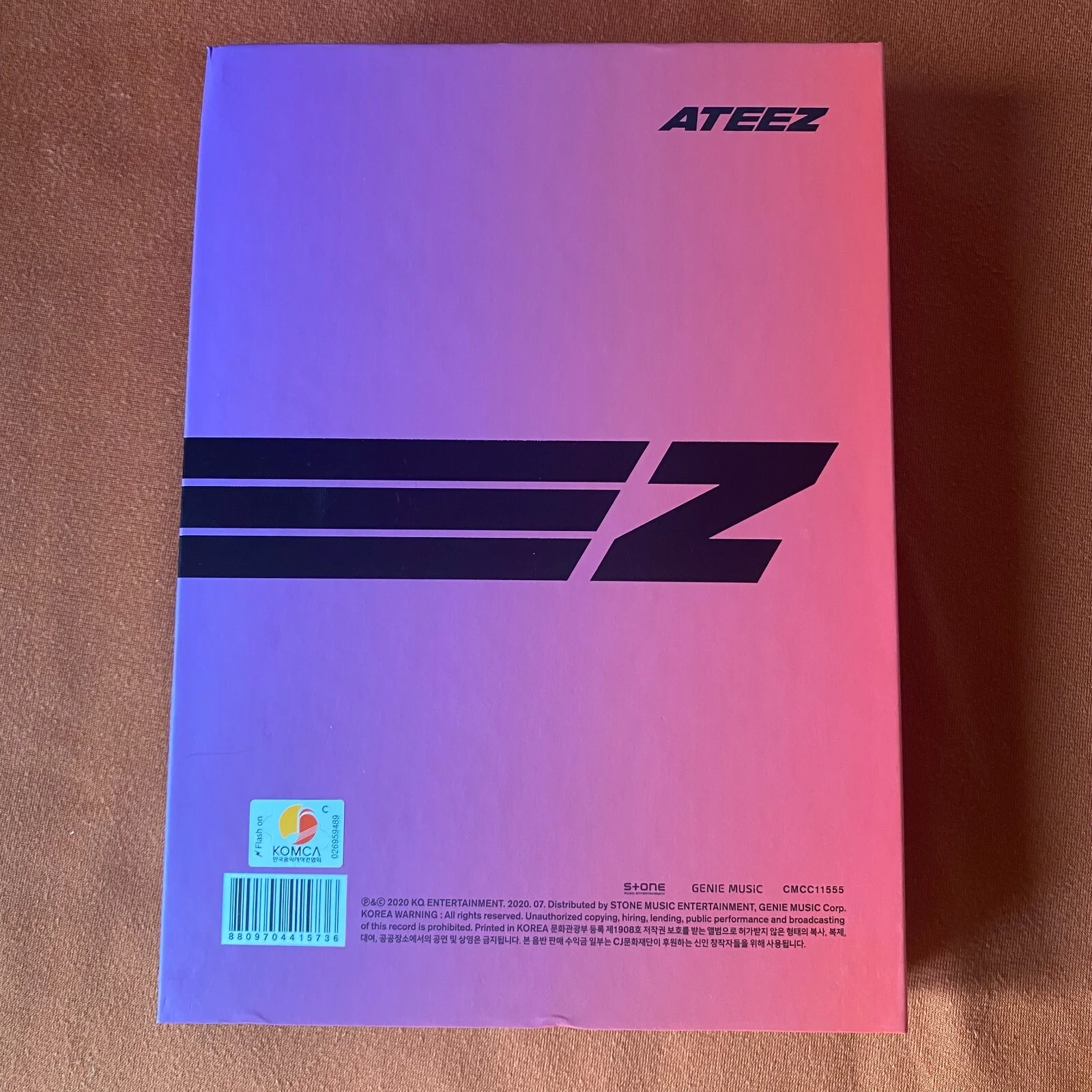 ATEEZ ZERO : FEVER PART.1 - 5TH MINI ALBUM Autographed Purple VER With Cards, image 2