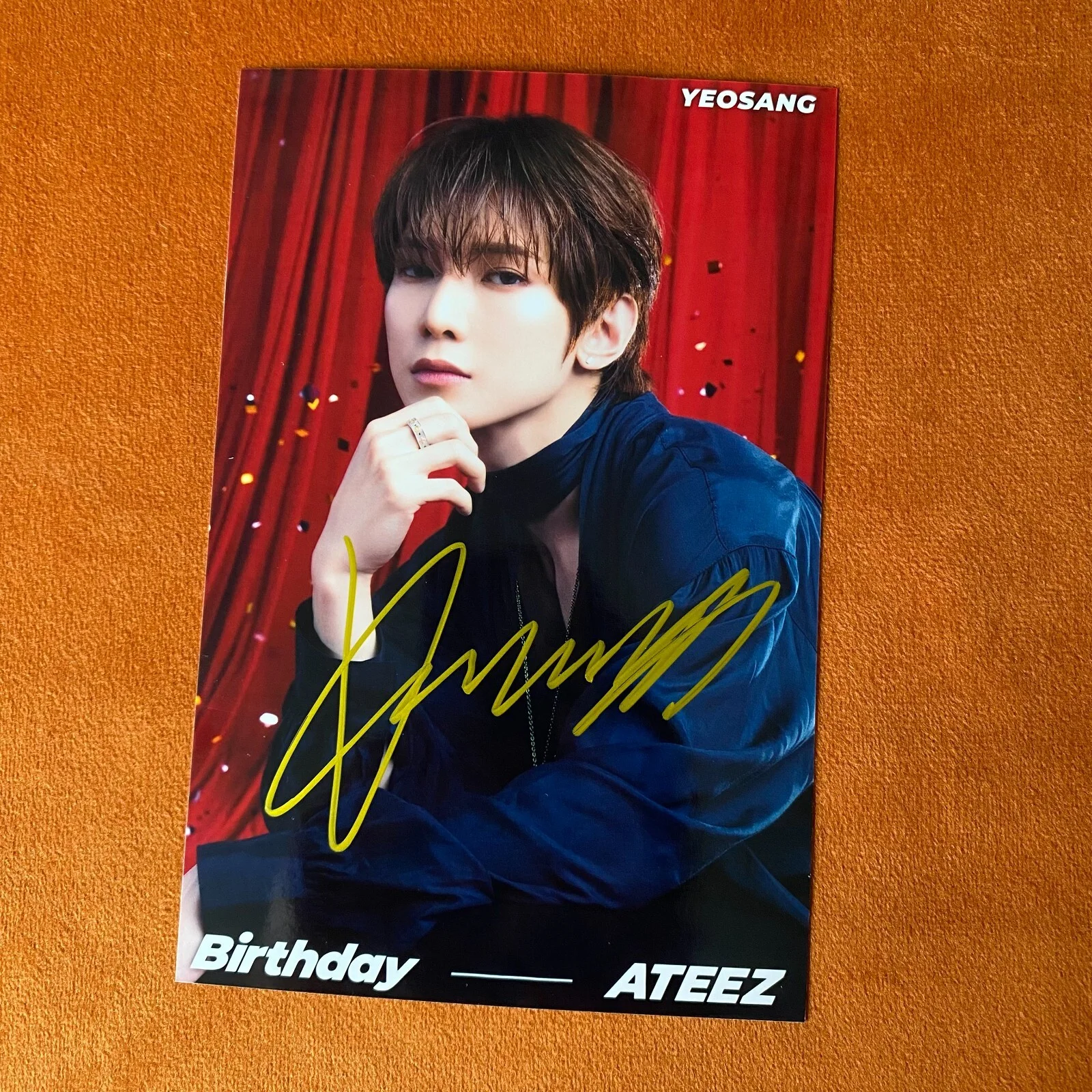 SALE ATEEZ ateez Autographed Signed Photo for Birthday 4*6 K-POP Collection 2024, изображение 4