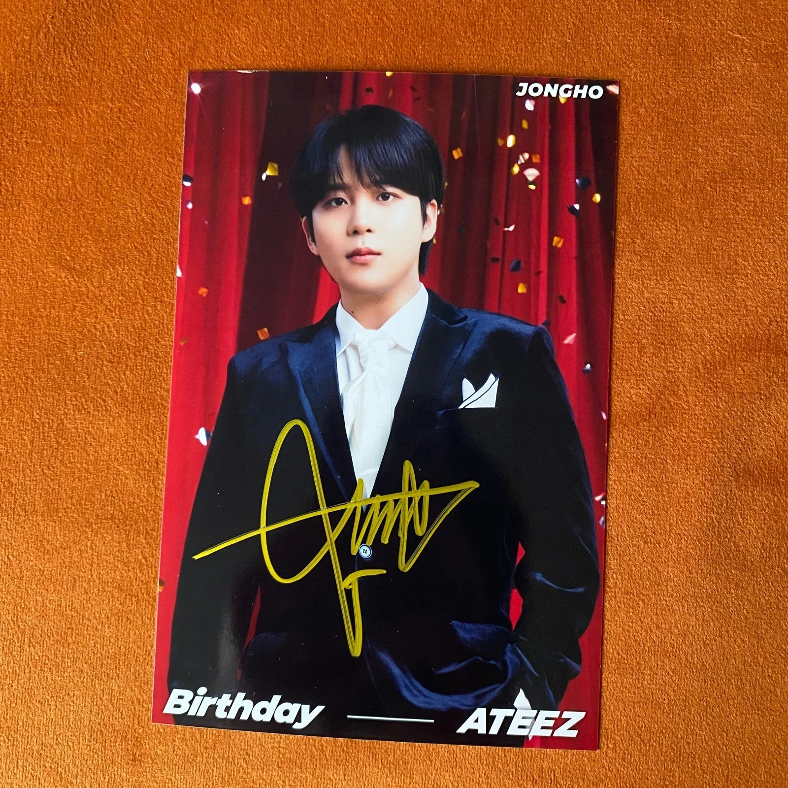SALE ATEEZ ateez Autographed Signed Photo for Birthday 4*6 K-POP Collection 2024, изображение 5