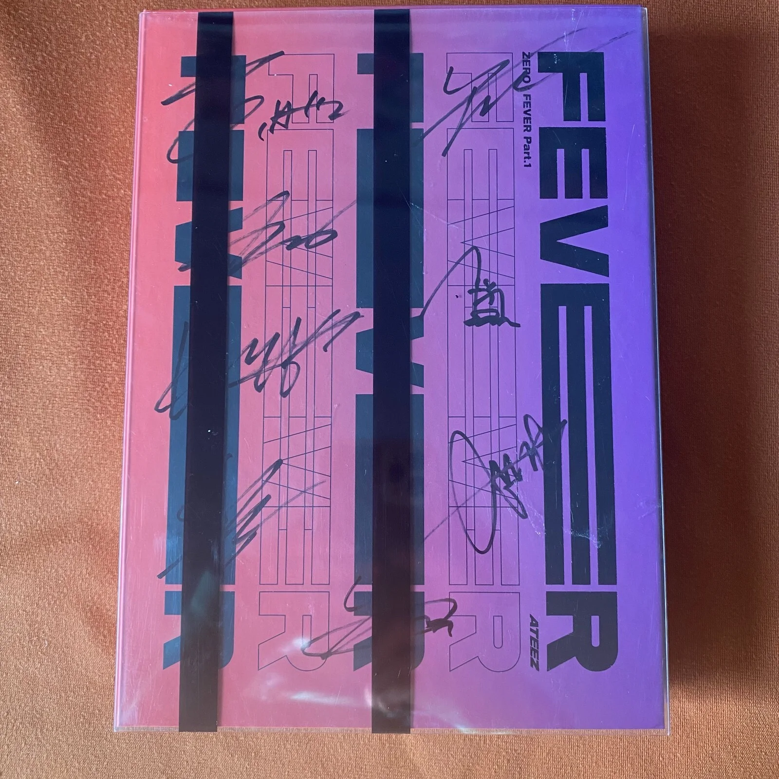 ATEEZ ZERO : FEVER PART.1 - 5TH MINI ALBUM Autographed Purple VER With Cards, image 3