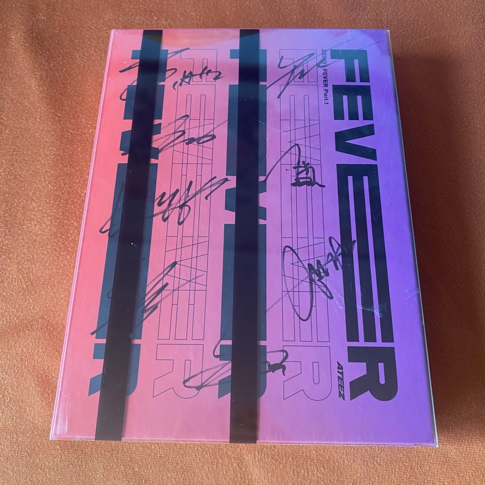 ATEEZ ZERO : FEVER PART.1 - 5TH MINI ALBUM Autographed Purple VER With Cards, image 4