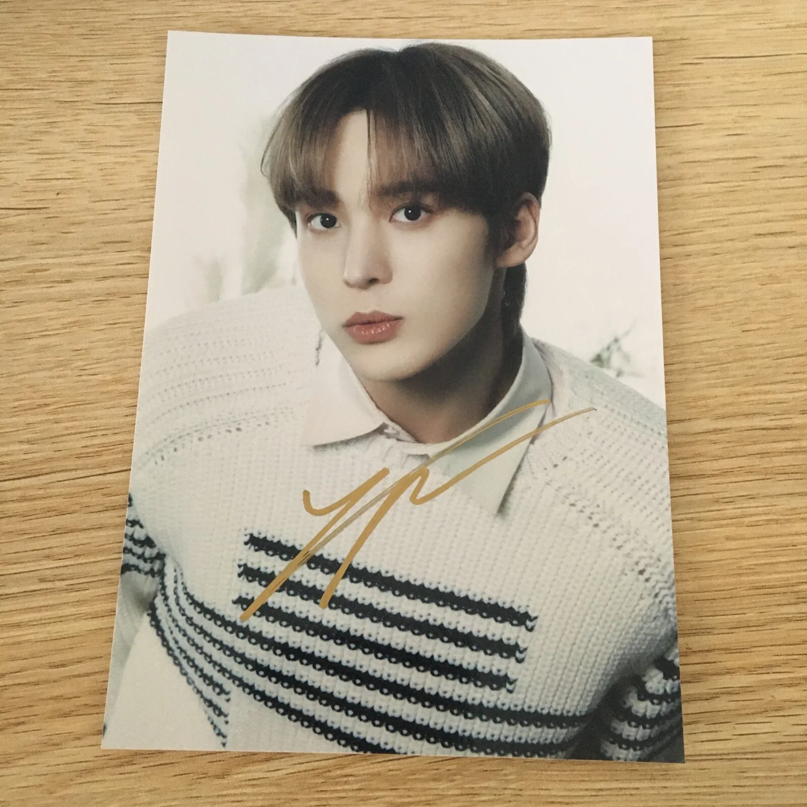 ATEEZ ateez Autographed Group Photo 5*7 K-POP Collection Gifts 2024AA, изображение 5