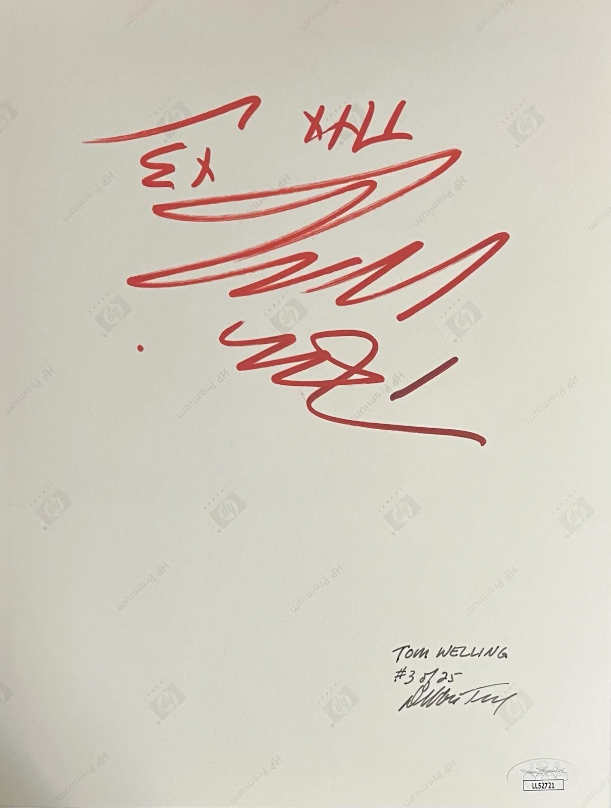 TOM WELLING — TOM WELLING 4X SIGNED AUTOGRAPHED “SMALLVILLE” 8x10 “MOSAIC” PHOTO JSA COA, изображение 4