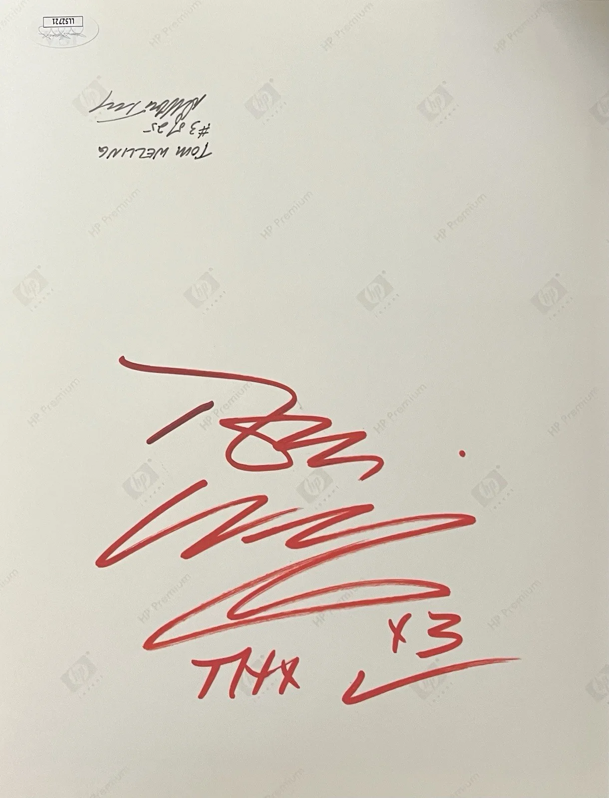 TOM WELLING — TOM WELLING 4X SIGNED AUTOGRAPHED “SMALLVILLE” 8x10 “MOSAIC” PHOTO JSA COA, изображение 5
