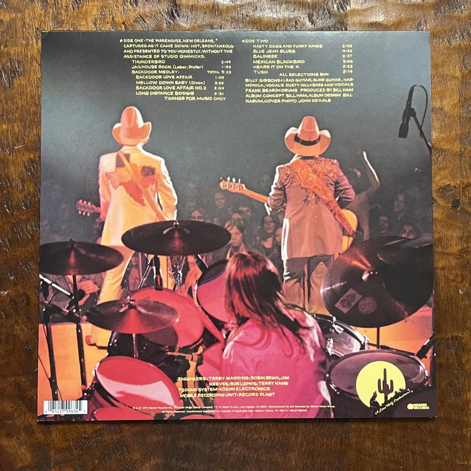 Billy Gibbons Signed Fandango Vinyl Album LP JSA Coa ZZ Top Autographed, image 4