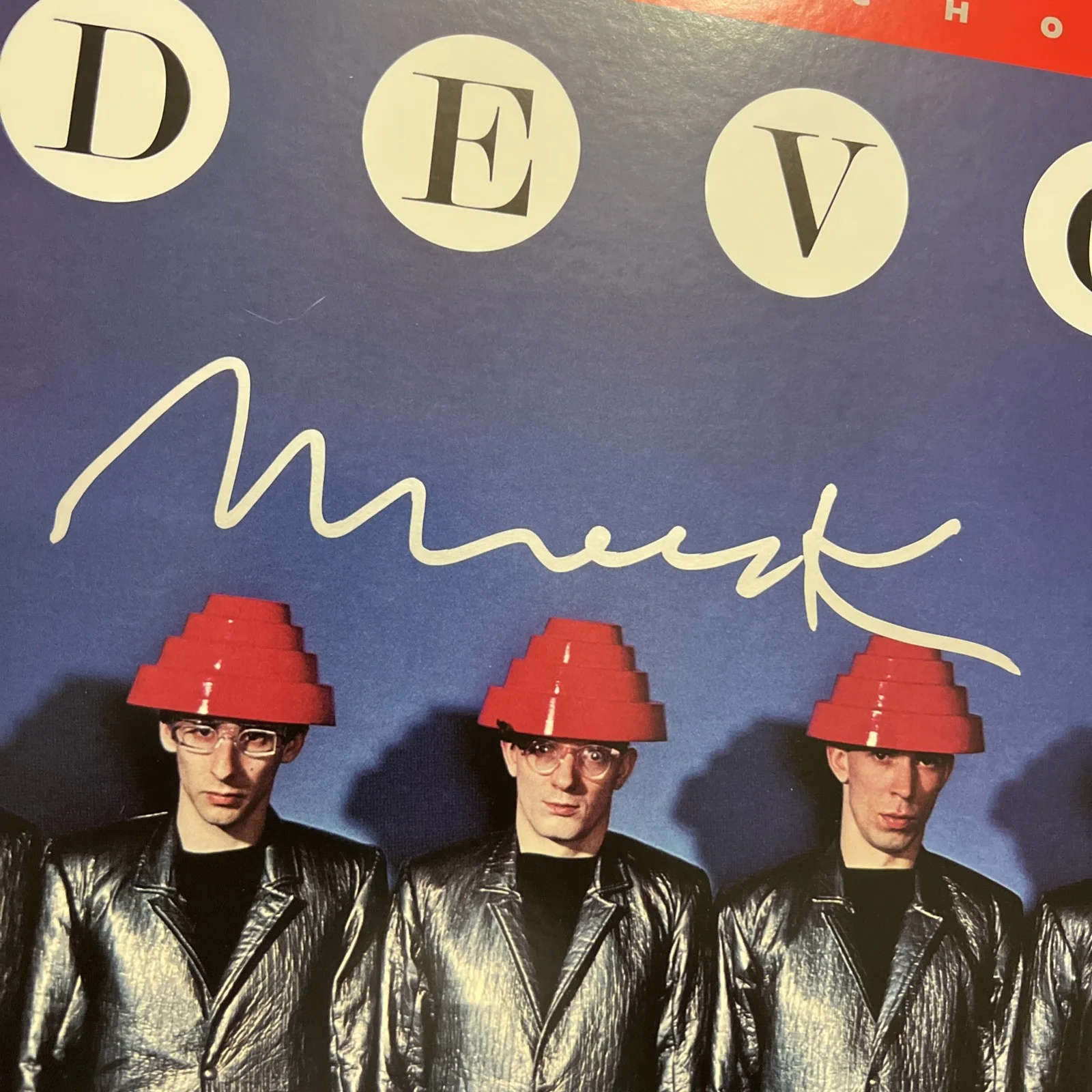 Mark Mothersbaugh Signed DEVO Freedom Of Choice Vinyl Album JSA Coa Autographed, image 2
