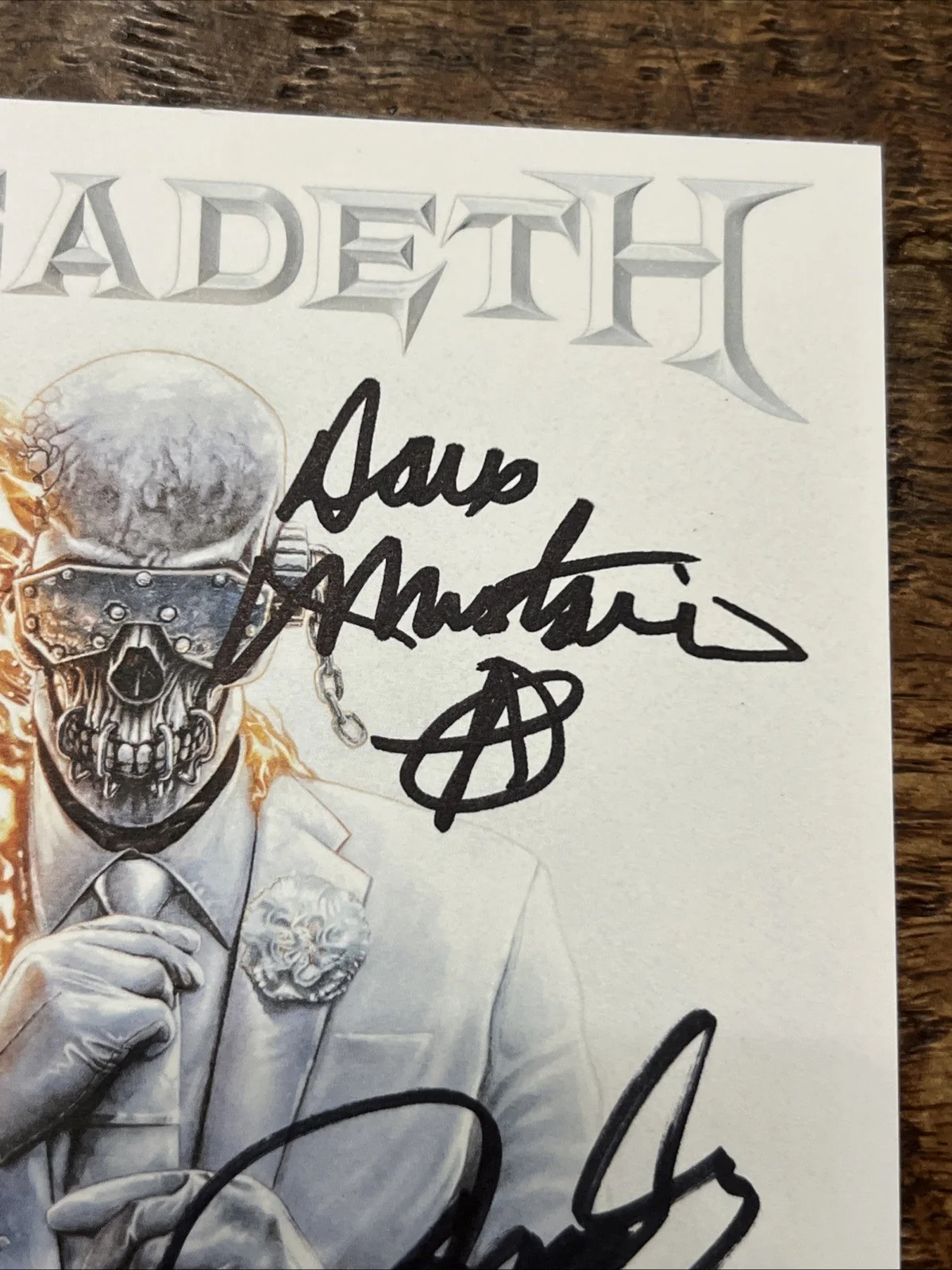 Dave Mustaine Signed Megadeth CD Insert JSA Coa Dirk Verbeuren LoMonzeo Auto, изображение 2