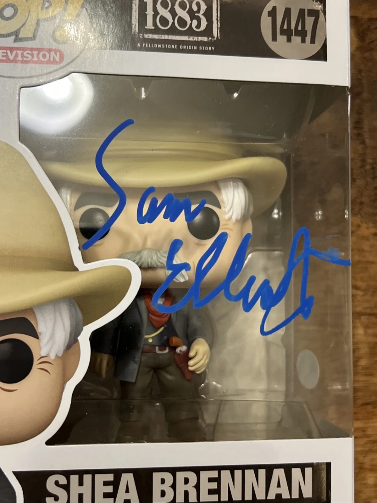 Sam Elliott — Sam Elliott Signed Shea Brennan 1883 Funko POP JSA Coa Autographed, image 2