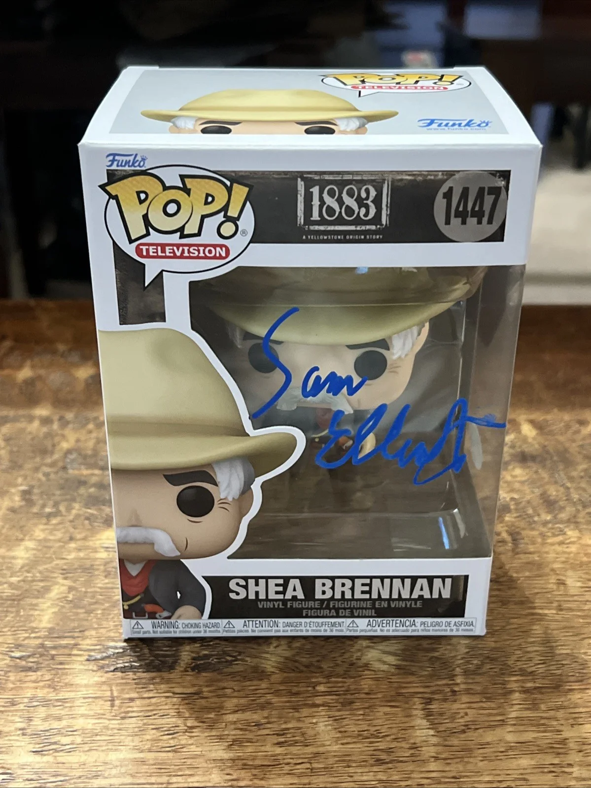 Sam Elliott — Sam Elliott Signed Shea Brennan 1883 Funko POP JSA Coa Autographed, image 3
