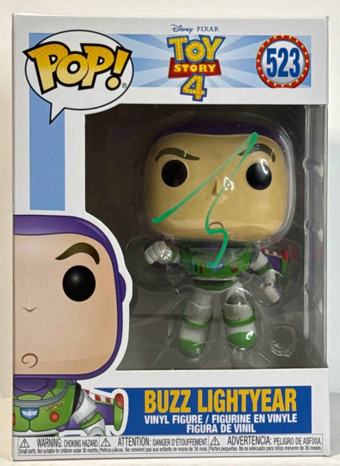Tim Allen — Tim Allen Signed Toy Story 4 Buzz Lightyear Funko #523 PSA AN58283