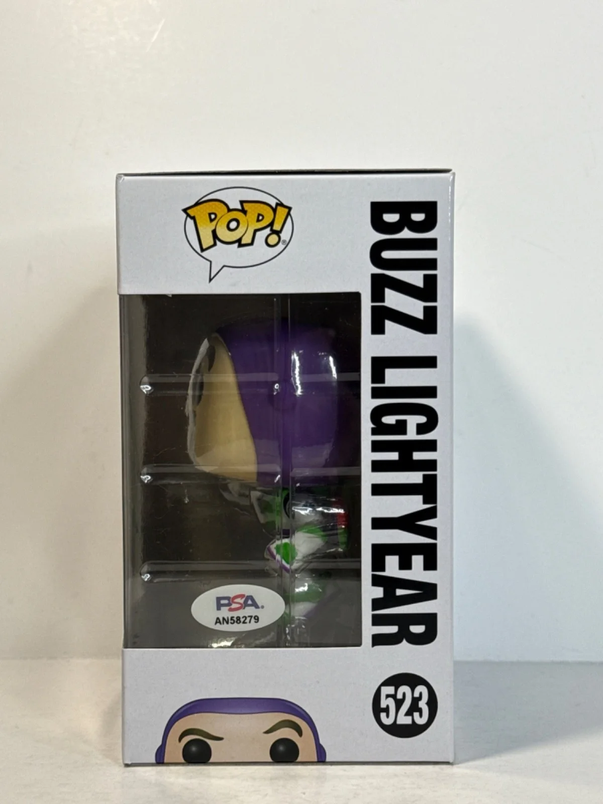 Tim Allen — Tim Allen Signed Toy Story 4 Buzz Lightyear Funko #523 PSA AN58279, изображение 3