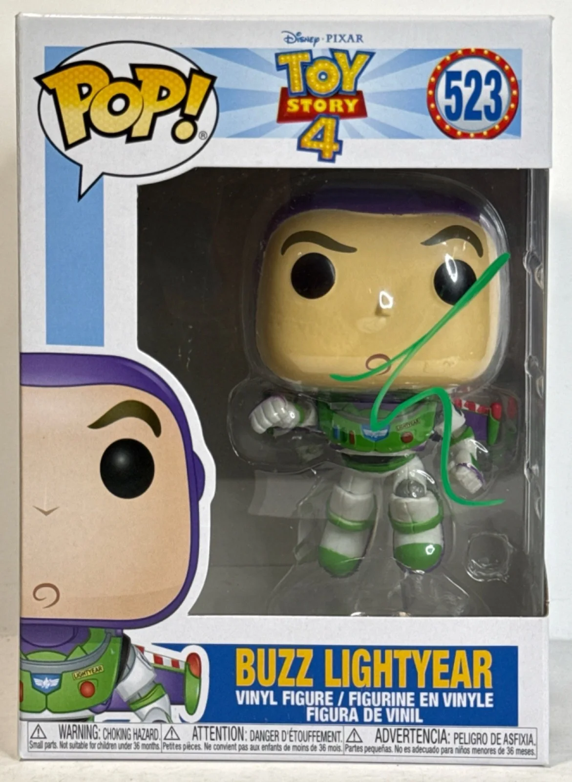 Tim Allen — Tim Allen Signed Toy Story 4 Buzz Lightyear Funko #523 PSA AN58282